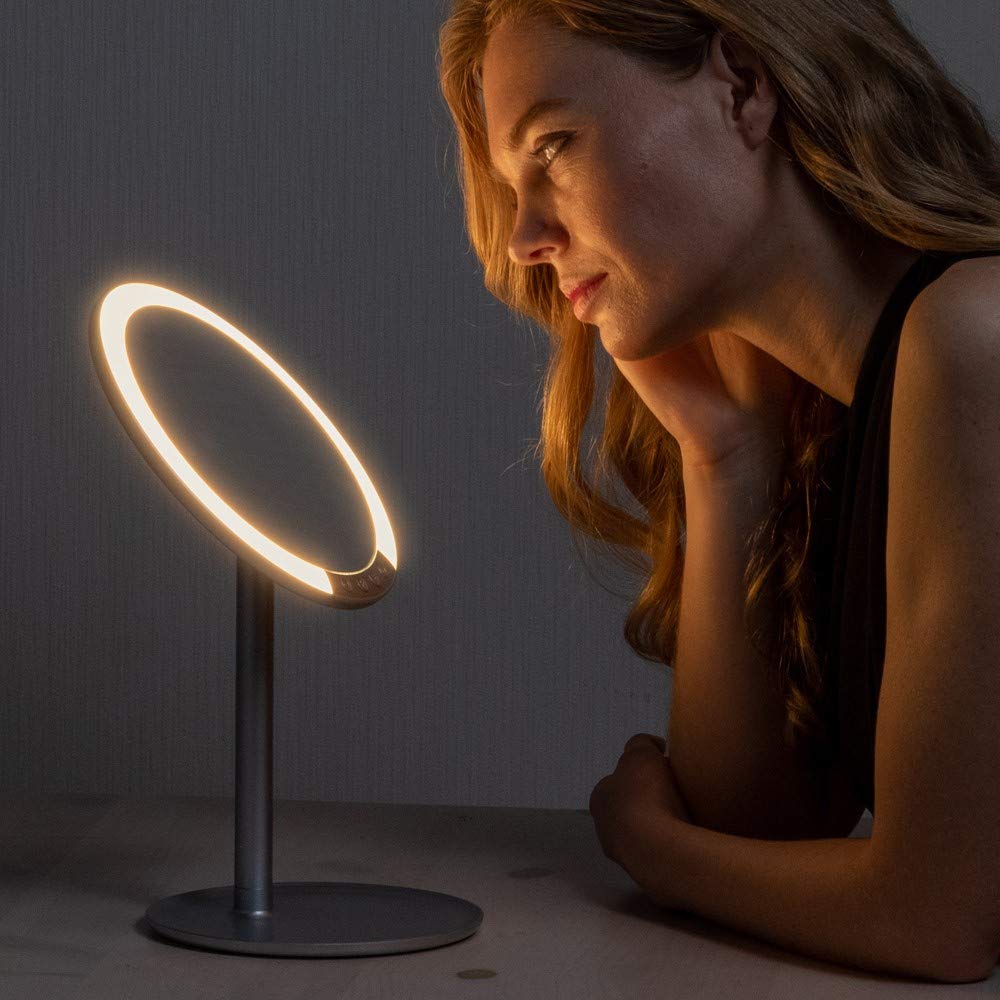 Napure Mirror, a LED stand-up mirror with 3x magnification that reflects your true skin tone, perfect for birthdays and Christmas.