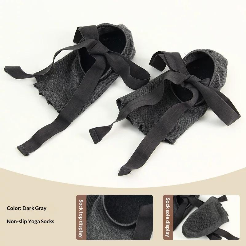 Drop Shipping Lace Ballet Dance Socks Non Slip Yoga Socks Anti Skid Soft Socks for Female Indoor Sports Daily Use