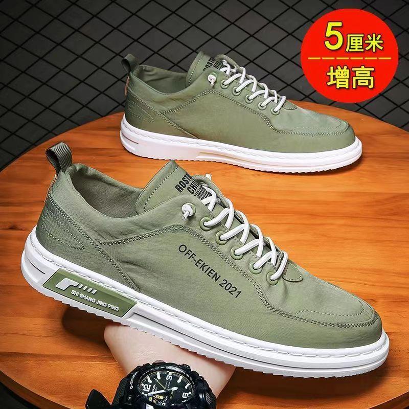 Breathable Casual Ice Silk Canvas Shoes Versatile Soft-Soled Men'S Shoes Board Shoes Sports Shoes Simple Men'S Shoes