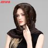 JERYAFUR Women Faux Fur Hooded Scarf, 2‑in‑1 Warm Plush Hat Scarf Combo for Cold Winter Daily Outdoor Wear