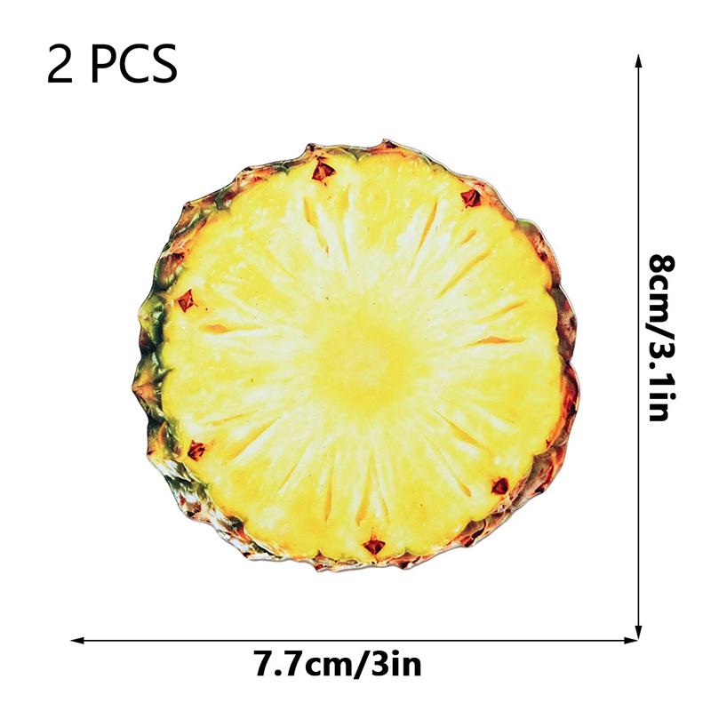 2 Pièces Marque-page de Lecture Accrocheur Clip en Acrylique Signe Tranche de Fruit Marque-page Haute Qualité Pour Collection de Papeterie Cadeau Stu