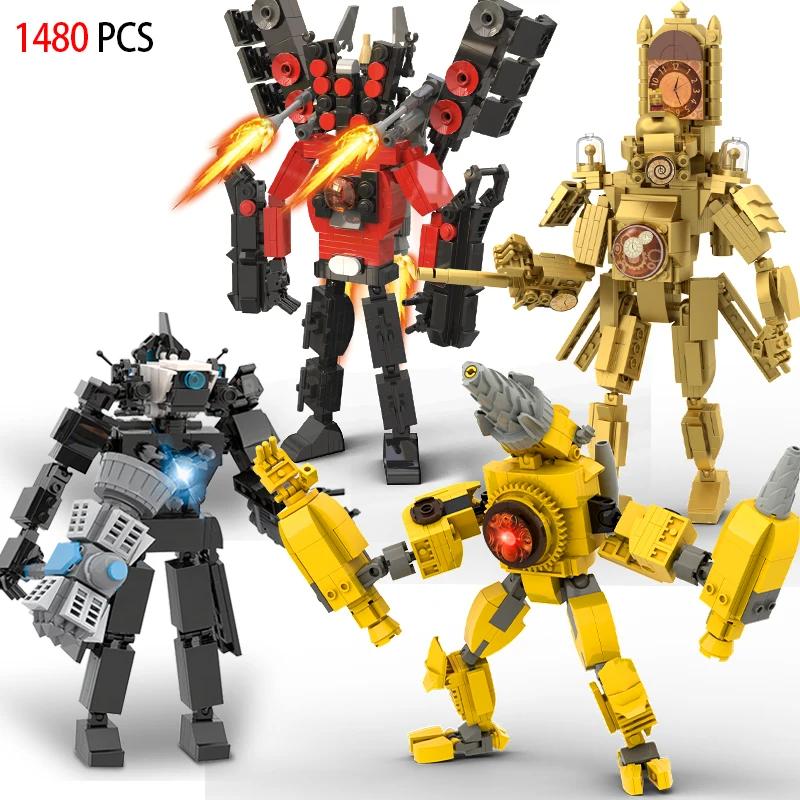Skibidi Toilet Figure Construction Toys For Male Titan TVMan Speakerman Titan Drill Man Blocks Model Toys Kids Toys