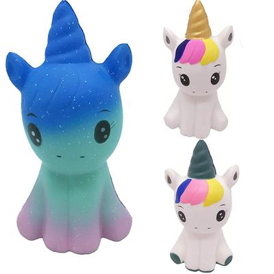 Jumbo Kawaii Galaxy Einhorn Langsam steigendes Stressabbau-Quetschspielzeug für Kinder 12CM Squishy Süße Simulation Tierpuppe Spielzeug Geschenk