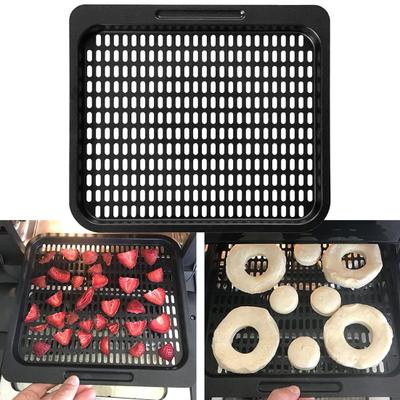 Bandeja para hornear negra multiusos, duradera, fácil de limpiar y para hornear, ideal para restaurantes.