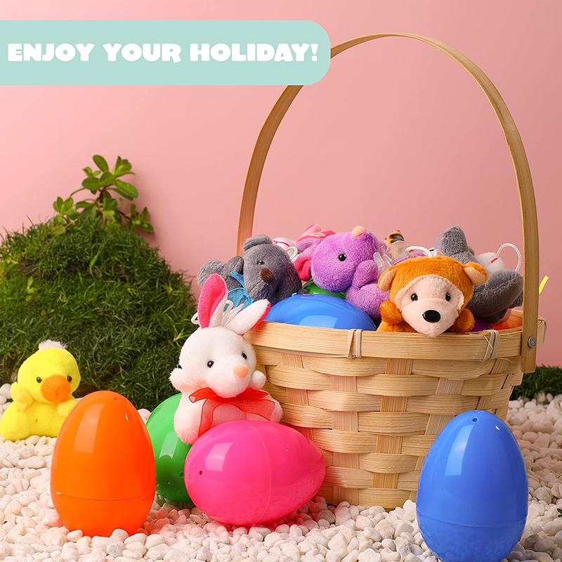 Prefilled Easter Eggs Of Mini Stuffed Animal Plush Toys For Kids Party Favors Classroom Prize Supplies