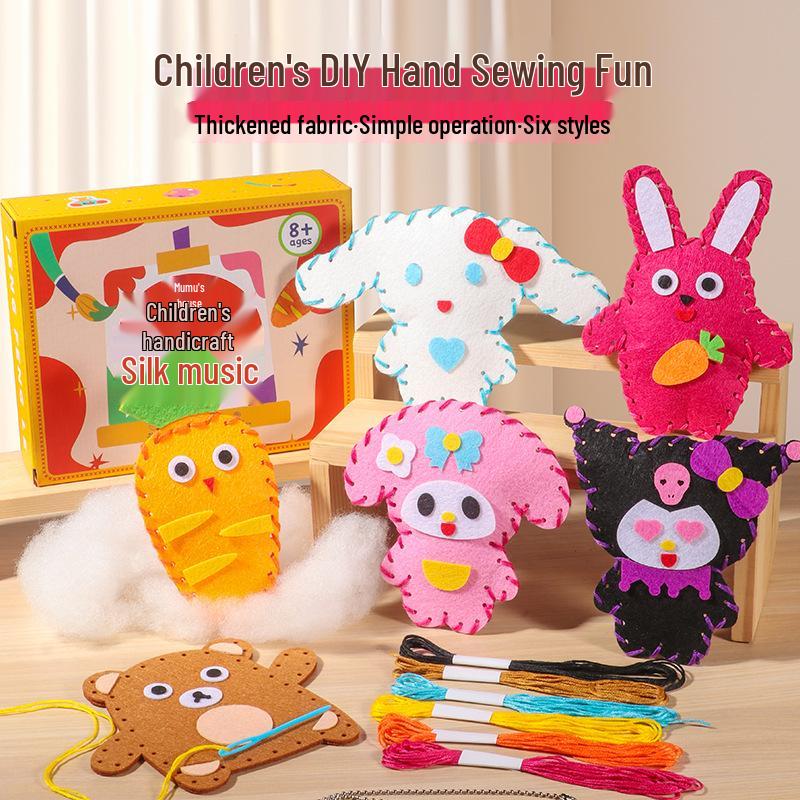 Kids' DIY Sewing Kit: Parent-Child Fun for Easy, Hand-Eye Coordination and Creative Projects