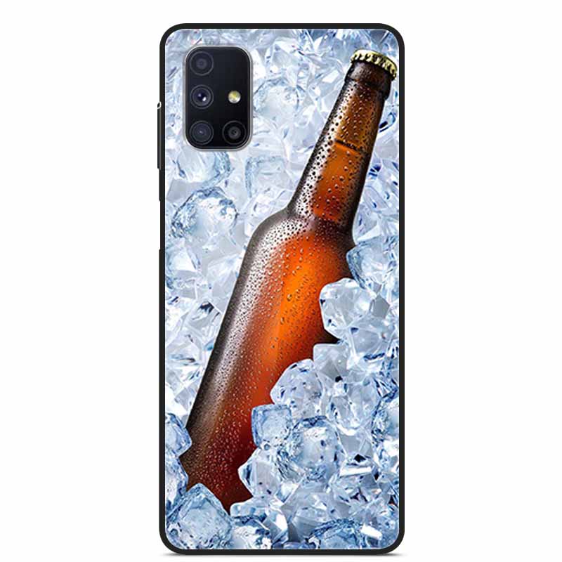 Glas-Rückseite für Samsung Galaxy M51 M31 Hülle Harte gehärtete Glas Hülle für Samsung A71 A51 Hülle A 51 71 M 51 31 Funda Coque