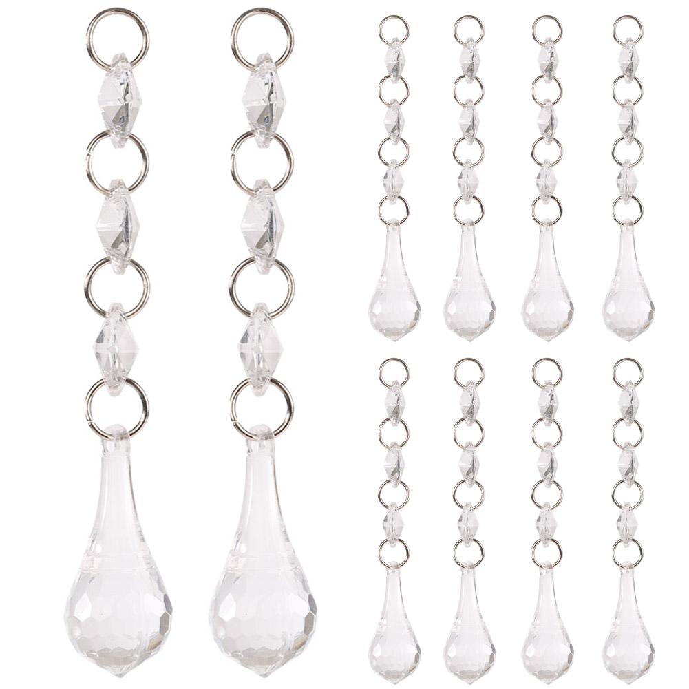 DIY Transparent Acrylic Ball Bead Hanging Pendant Decoration Ornament Accessory