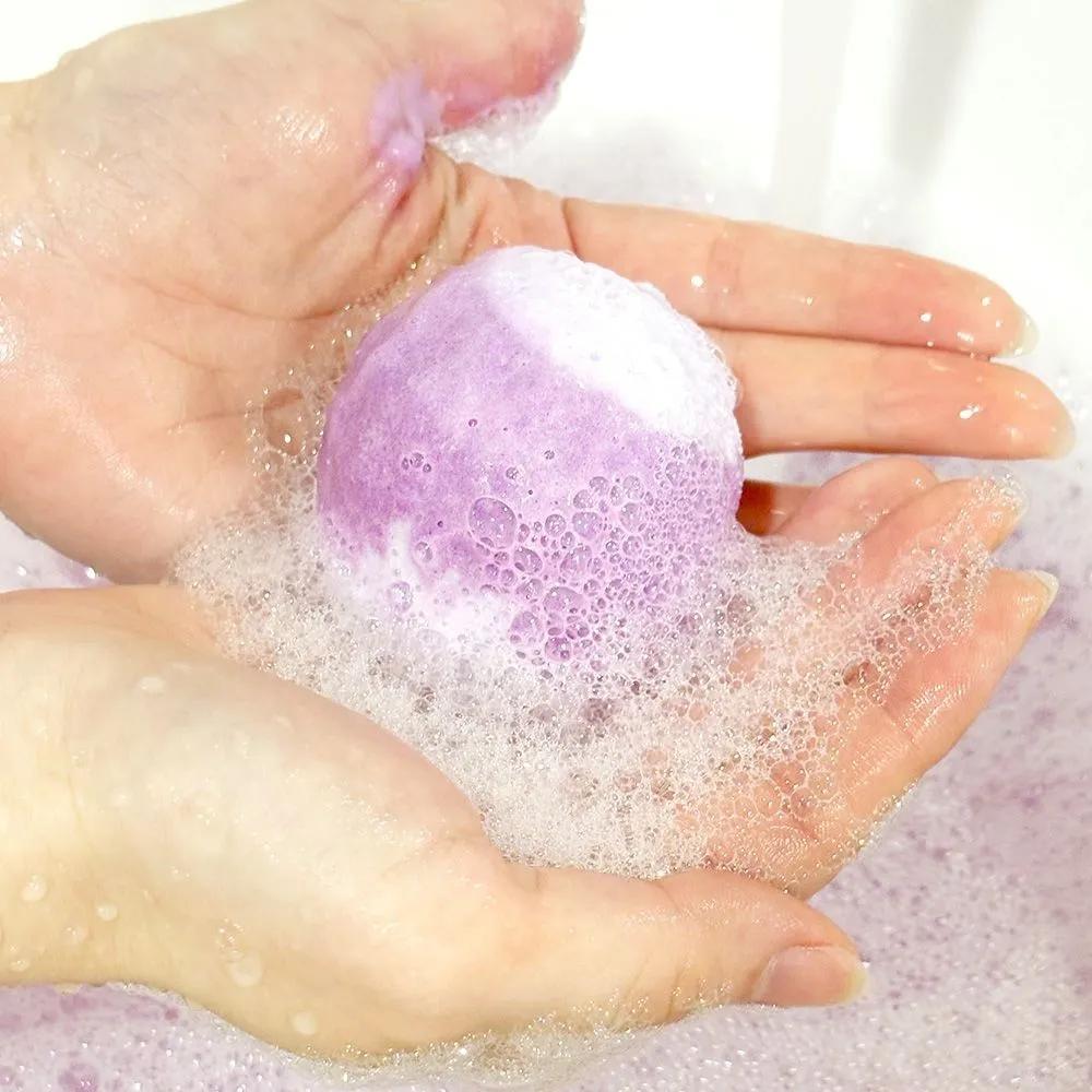 SG Bubble Bath Bomb 100g Pastel Colors Subtle Scent Bubble Spa