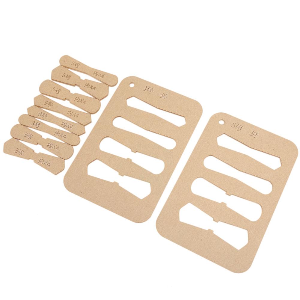 10Pcs Leather Acrylic Template DIY HandMade Craft Zipper D Ring Pull Tabs Sheet Stencil Tools