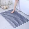 1pc Anti-slip Shower Cabin Mat 43x75cm Diatomite Bath Mat Bathroom Non-Slip Mat with Suction Cup Quick Drain YSFHD02