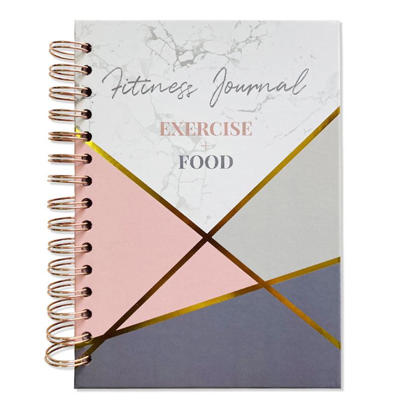A5 Hardcover Fitness Planner: Cross-Border Sport & Wellness Journal for Daily & Weekly Tracking