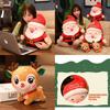 Cute Christmas Santa Claus Deer Plush Toy Doll For Kids