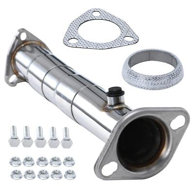2.5" Stainless Steel Adjustable Car Exhaust Pipe Converter Kit For 92-95 Honda Civic Del Sol 90-02 Accord B/D/H/K/F Series