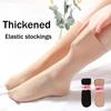 5 Pairs/Set Thickened Velvet Mid-calf Stretch Stockings for Women Elastic Anti-snagging Crystal Socks