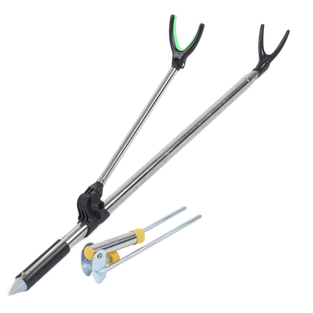 Suporturi pentru lansete de pescuit din oțel inoxidabil, insert de sol, formă Y, suport de pescuit 2,4M