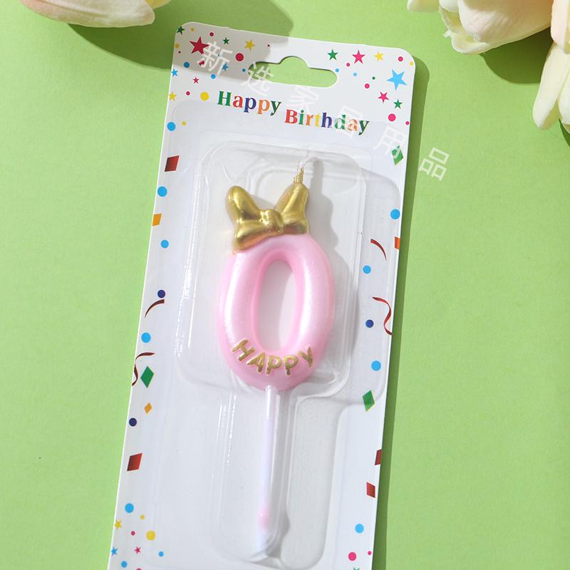 1st Birthday Bow Candle - Little Fairy Cake Decoration
