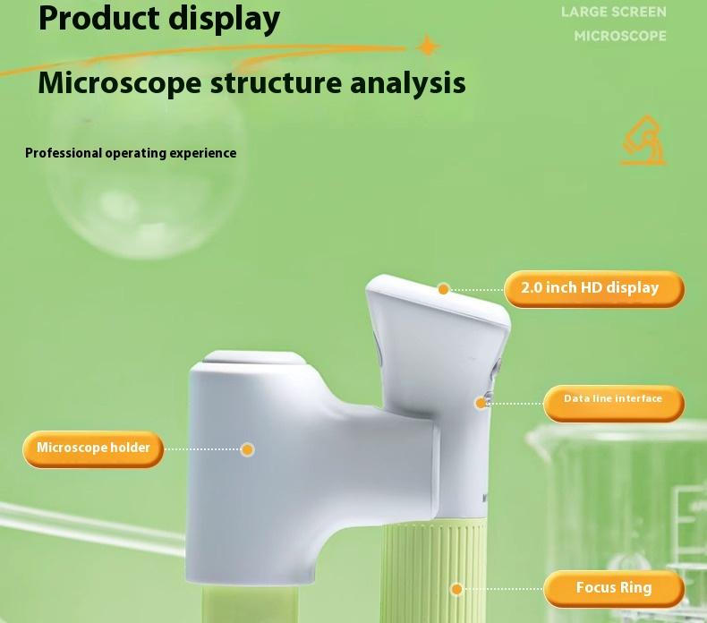 Children's Optical Microscope Scientific Experiment Portable Handheld Professional Can See Bacteria
