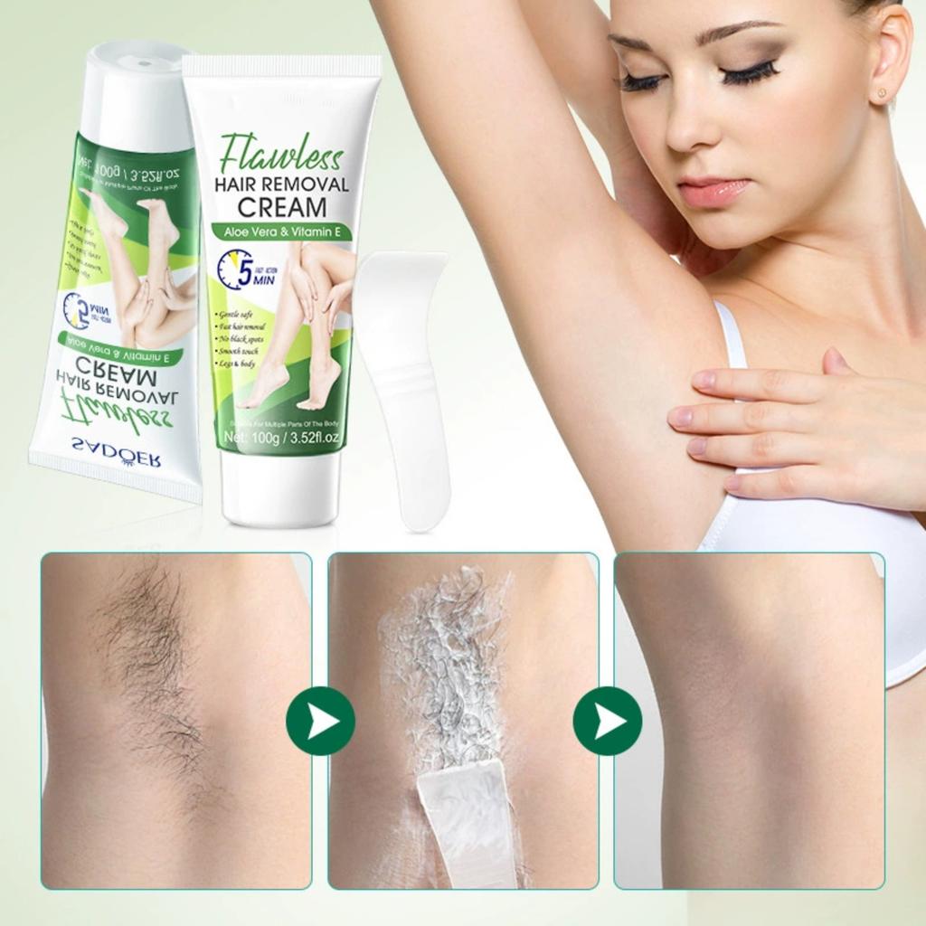 Crema depilatoria VE Smooth que no estimula el vello de las axilas.