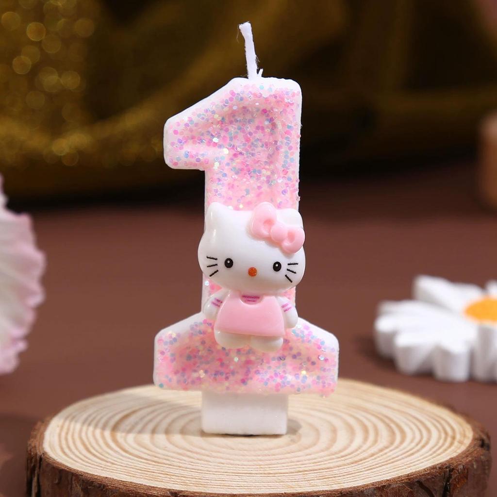 Creative Birthday Cake Number Candle Topper for Kids.