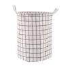 Cotton Linen Clothes Toys Storage Basket Large Capacity with Handles Laundry Organizer Household Floding Laundry Basket