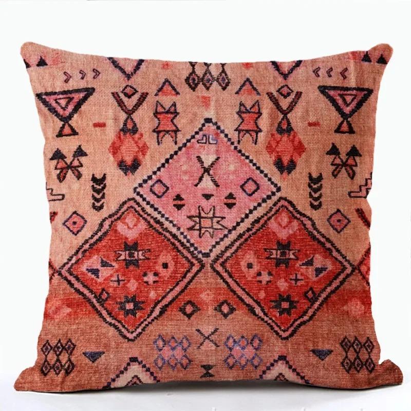 Geometric Home Decor Moroccan Ethnic Bohemian Cushion Cover Office Sofa Pillow Cover Outdoor Camping Hug Pillow Cover