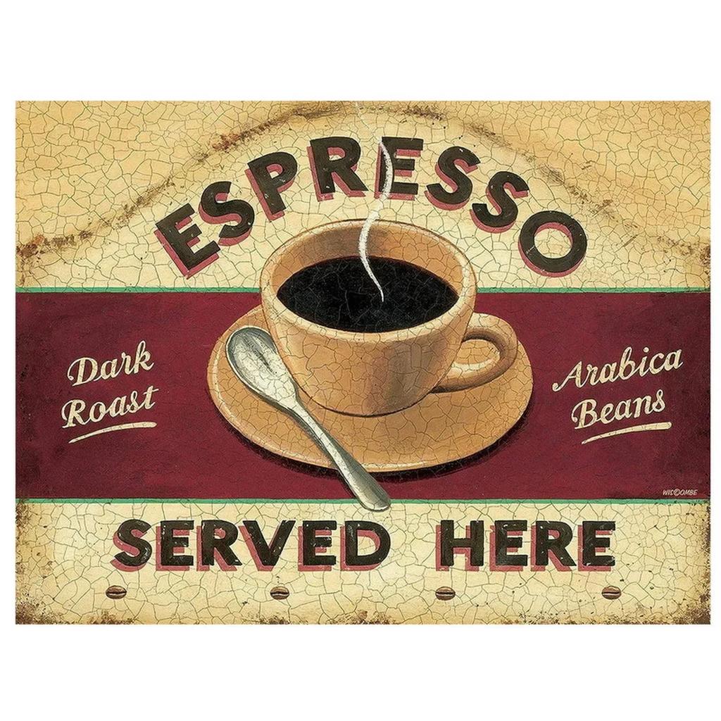 Vintage Coffee Metal Tin Sign Plaque Metal Plate Retro Wall Art Posters For Cafe Bar Pub Kitchen Club Iron Painting Decoratio