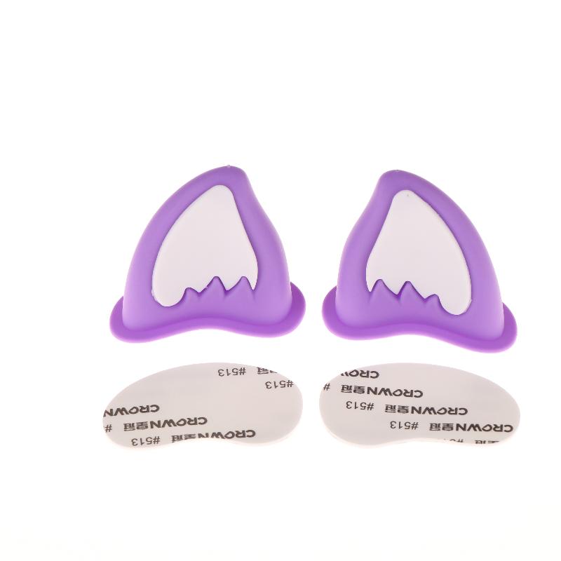 Motorsykkelhjelm Katteørepynt Hjelmøretilbehør For Scooter Sykkel Selvklebende Motorsykkel For Skateboard For Sykling