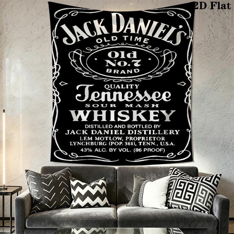 Jack Daniel'S Timeless Classic Tapestry Wallmounted Background Cloth Background Wall Hanging Cloth Wall Decoration Atmospheric Background Cloth