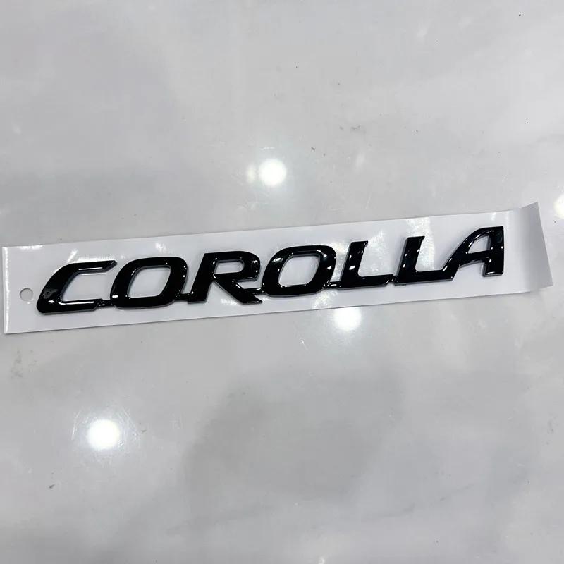 

3D Raised ABS Trunk Badge Emblem Black/Silver/Chrome Custom Rear Logo Decal for Toyota Corolla (2007-2025) - Sticker accessories