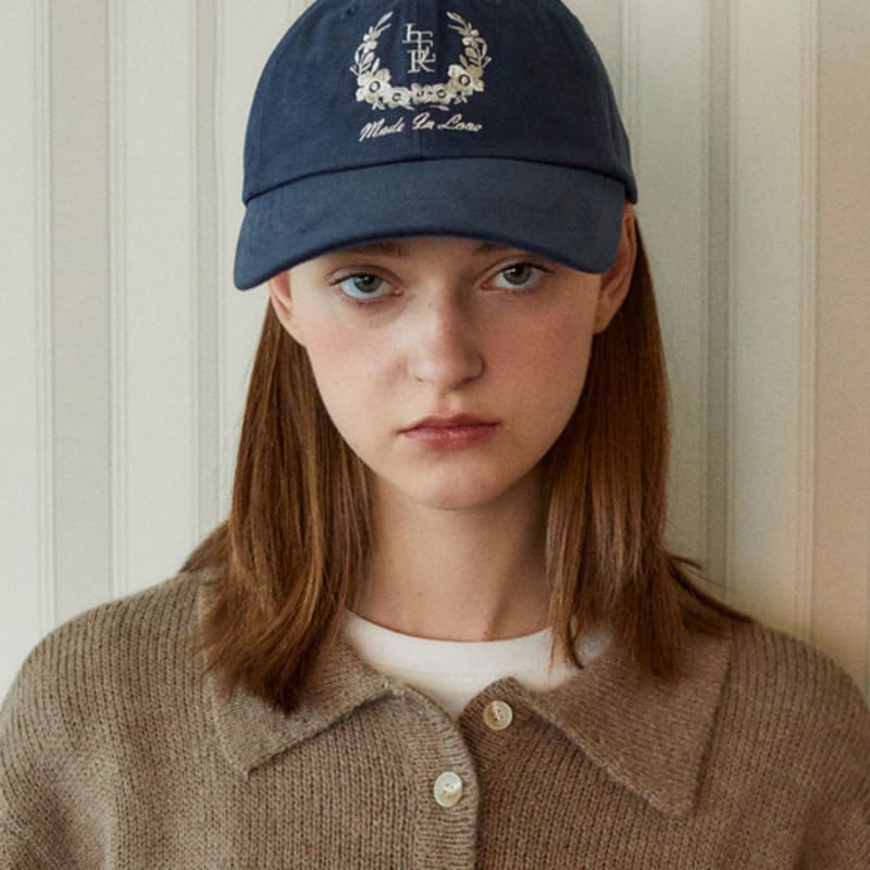 

ITER Washed Color Crown Logo Ball Cap_Navy FREE
