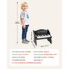 VEVOR Kids Piano Keyboard, 25 Keys Wooden Digital Piano for Kids, Mini Music Educational Instrument Toy with Realistic Sound, Dual Power