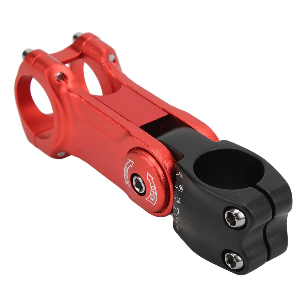 Bike Hollow Stem CNC Machining   Handlebar Extender for Mountain Road Bike Red and Black