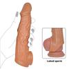 16/20CM Realistic Penis Sleeve Extender Reusable Dildos Condom Delay Ejaculation Dick Enlargement Sex Toys for Men