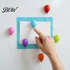 Kitchen Magnetic 6Pcs/Set 3D Balloon Refrigerator Magnet, Shape Memo Photo Shaped Magnets Holder Decorative Magnet for Whiteboard Locker Fridge