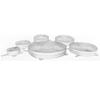 Expandable Silicone Lids - HOBBY TECH - Set of 6 Sizes - Airtight - Microwave 230°C - BPA-free