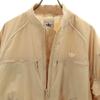 Adidas Trefoil Logo Blouson M Beige Quilted Back Women Used