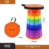 Adjustable Portable Folding Telescopic Stool for Outdoor Camping and Fishing