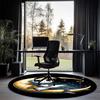 The Nightmare Before Christmas Printed Round Rug Carpet Chair Rug Area Rug Entryway Doormats,for Office Chair Living Room Bedroom Kitchen Room.