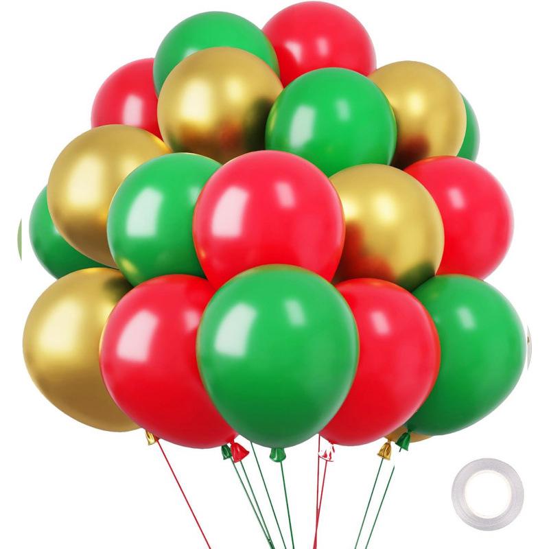 Metal Sequin Balloon Set - 30 Colorful Holiday Party Decorations