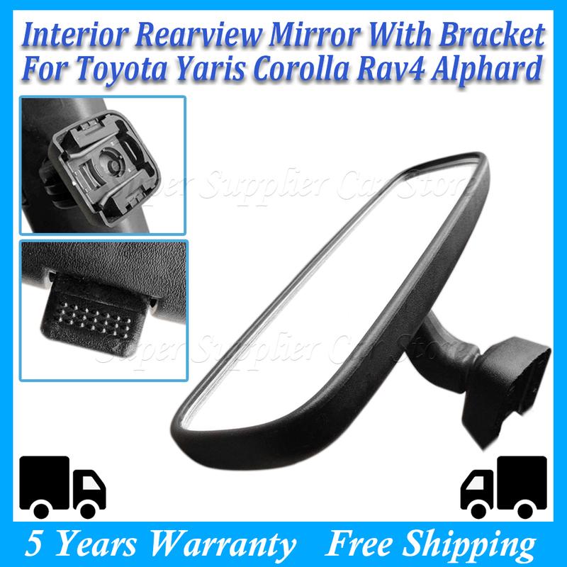 Car Inner New Rearview Mirror With Bracket For Toyota Yaris Corolla Rav4 4runner Alphard 87810-52040 87810-52041 87810-0WG00