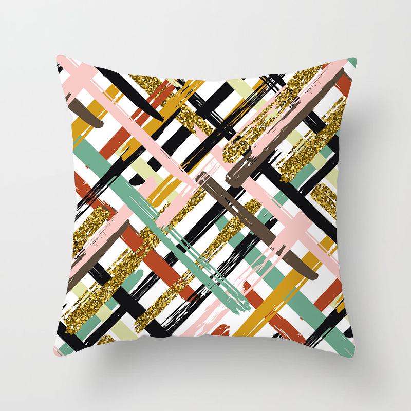 

Nordic Ins Pillow Polka Dot Geometric Stripe Pillow Case Square Homewares 45 * 45Cm (excluding pillow core)