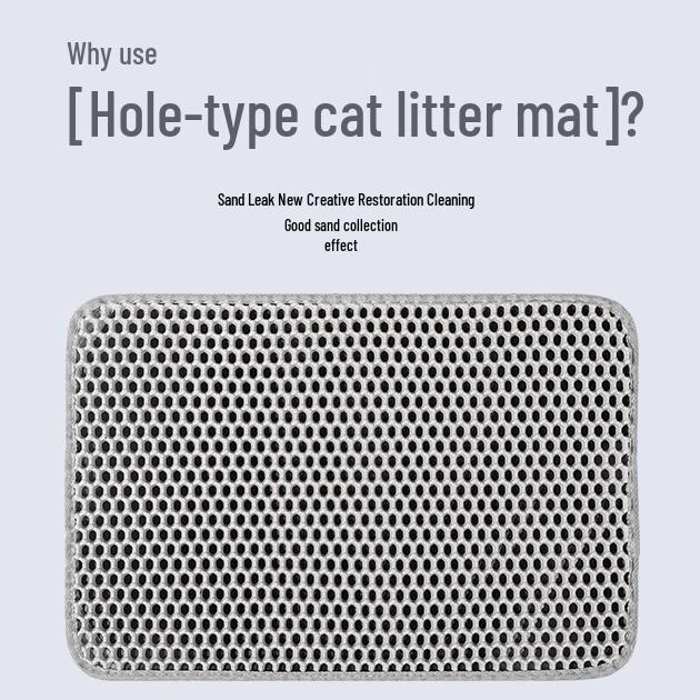 XL Double-Layer Leak-Proof Cat Litter Mat with Filter Design