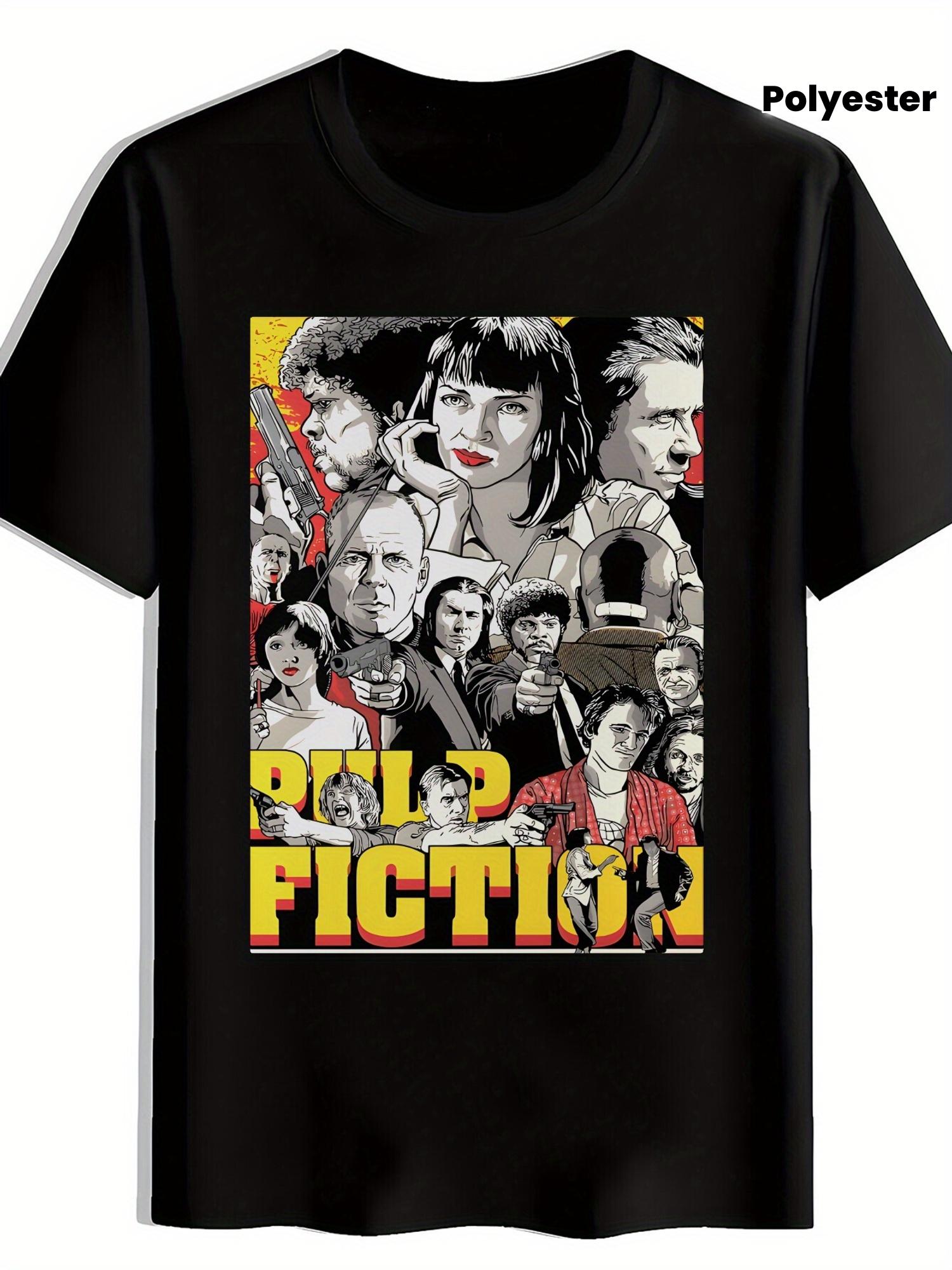 Pulp Fiction Graphic Print T-shirt - Black XL