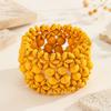 Bead Wooden Bohemian Elastic Bracelet With Round Design Accessories Travel