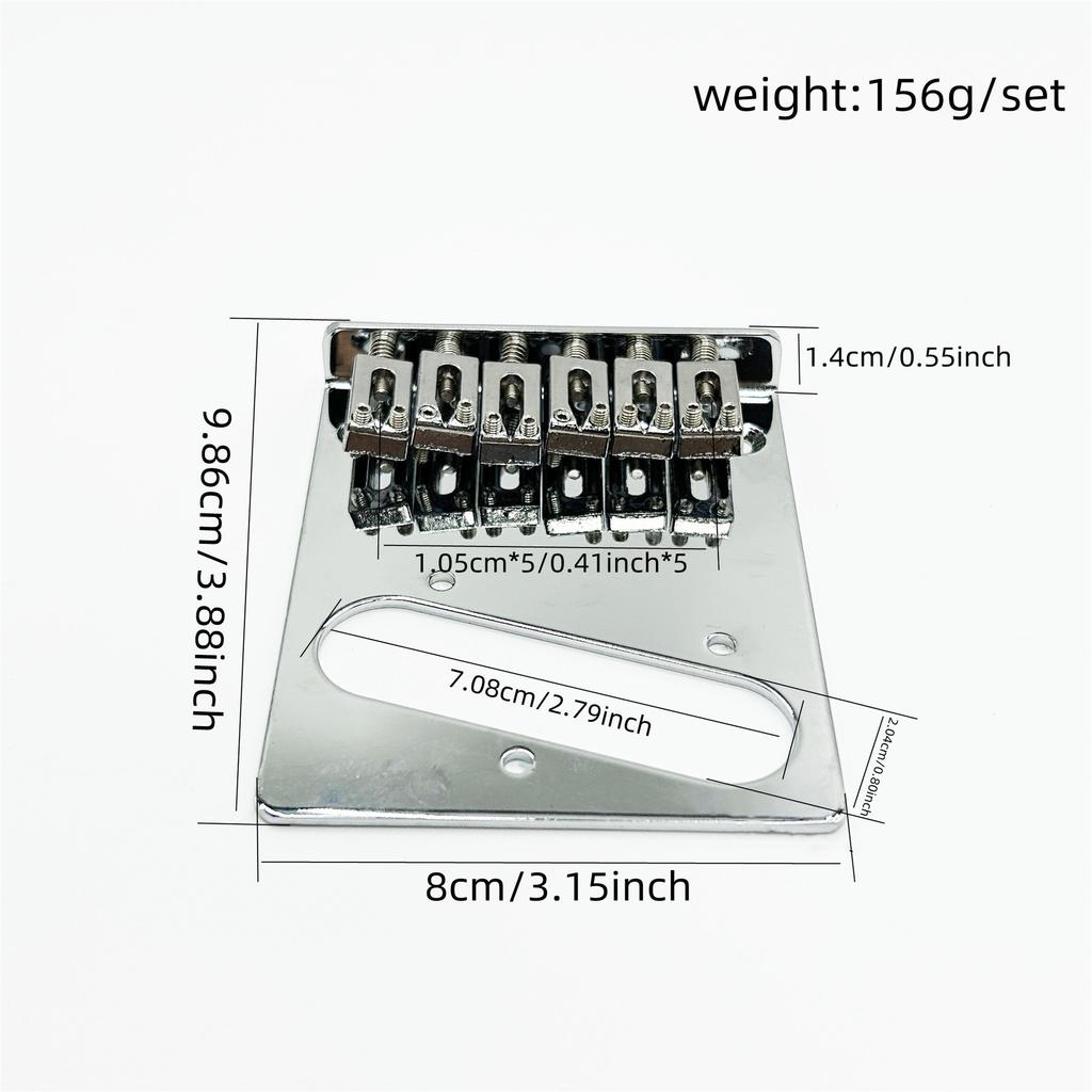 TL 6-String Electric Guitar Standard Bridge Tension Plate Single-Coil Pickup Bridge Tension Plate Bridge Saddle Bridge