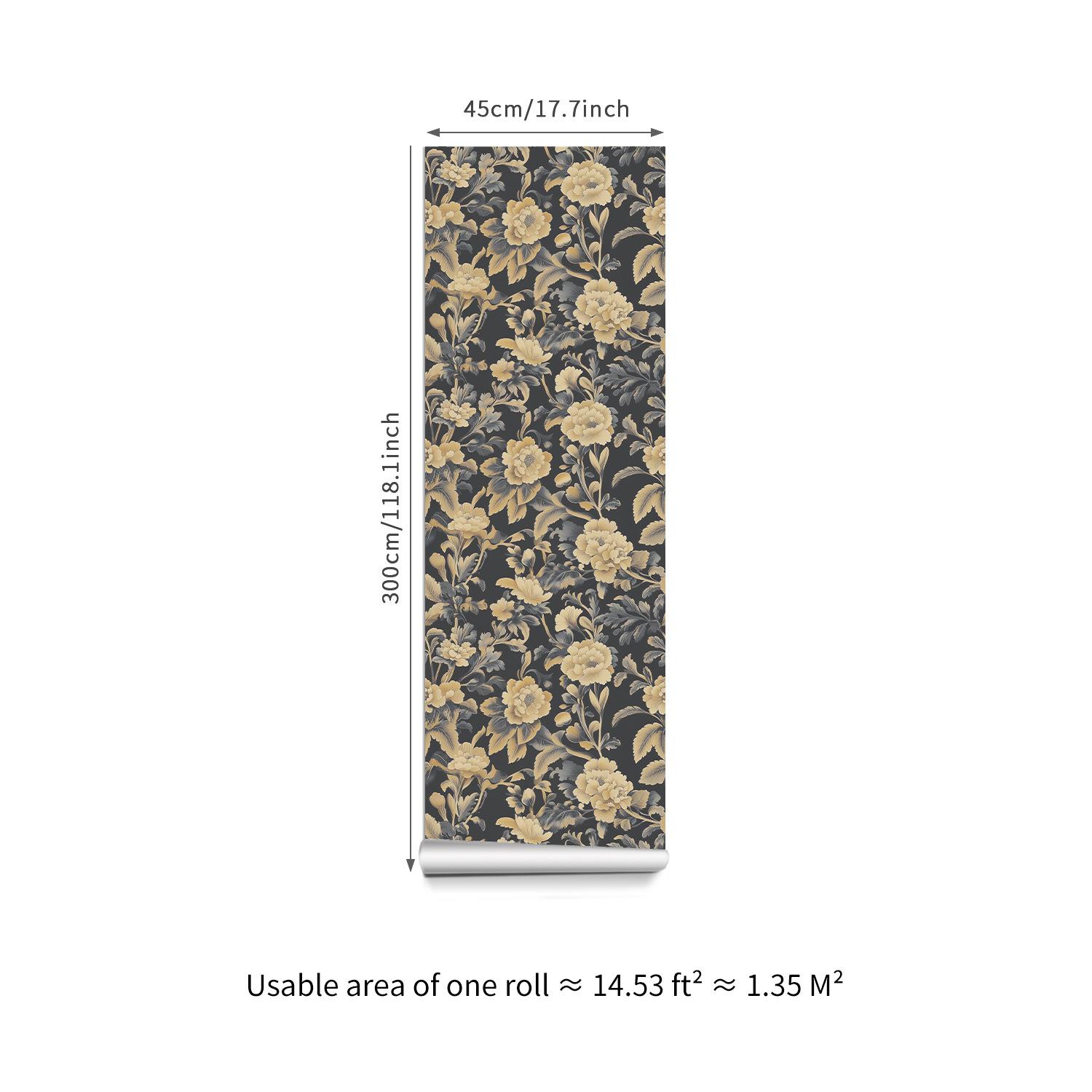 

Self-adhesive Wall Decals Artistic Patterns Home Decor Kitchen Living Room Waterproof Oil-Resistant PVC Wallpaper 45cmx300cm