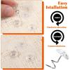 200 Pcs Clear Head Screw Twist P Bed Skirts P Upholstery Tacks Dust Ruffle Headliner Clips for Hold Bedskirt Slipcovers Couch Sofa Covers Furniture