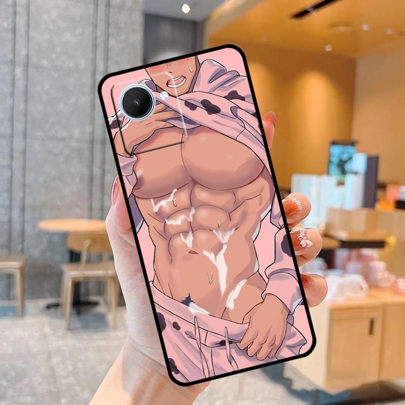 sexy Muscle Man Himbo Case For Realme C55 C33 C31 C35 C30 C11 C15 C25s C21Y GT Neo 5 3T 2T 8 9 10 11 Pro Plus