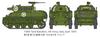 Tamiya Military Miniature Series 104 US Army M8 Howitzer Plastic Model Kit 32604 1/48 No. Self-Propelled (Molded Color)